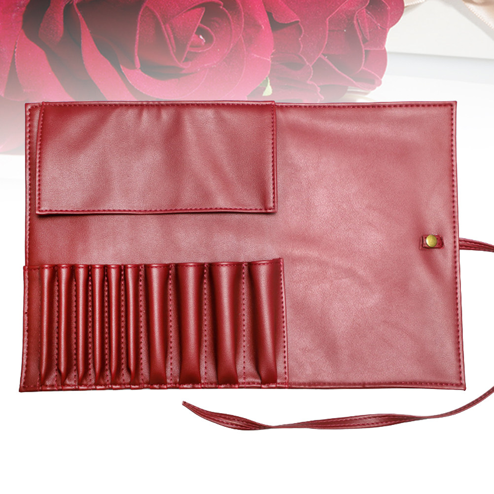 Beauty Makeup Design - Brush Rolling Bag PU Makeup Organizer