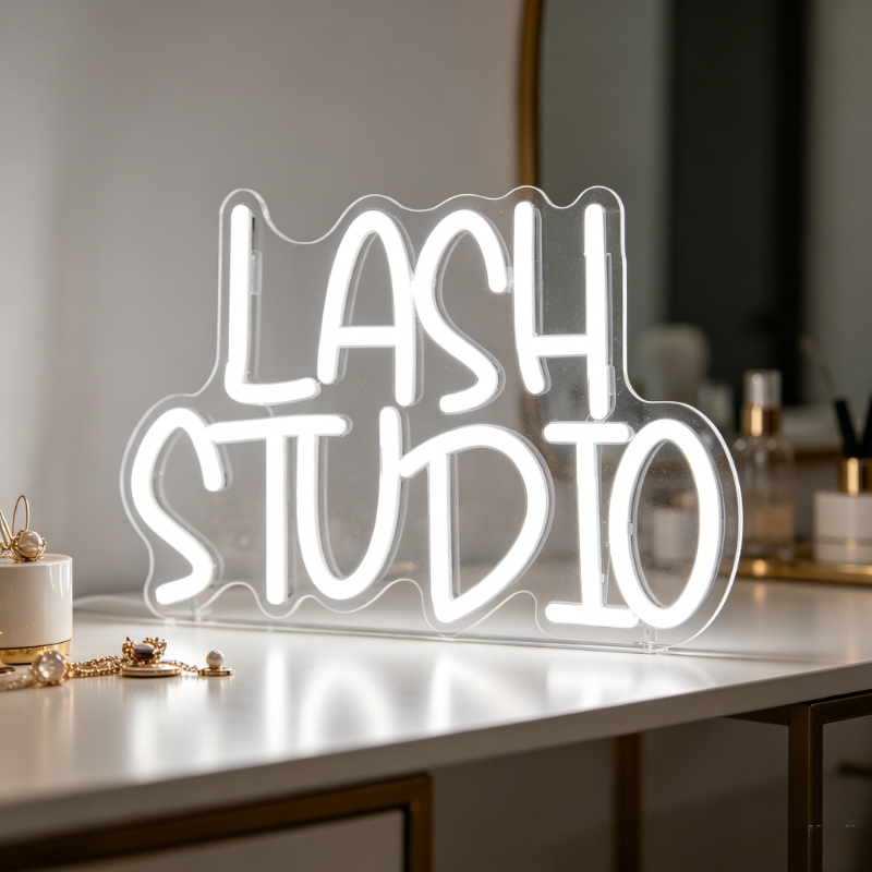 Lash Studio Neon Sign LED Vani - Beauty And Makeup Studio incelemesi ve fiyatı