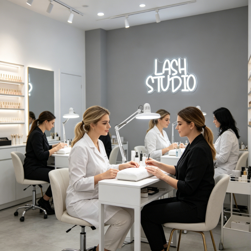 Lash Studio Neon Sign LED Vani - Beauty And Makeup Studio incelemesi ve fiyatı