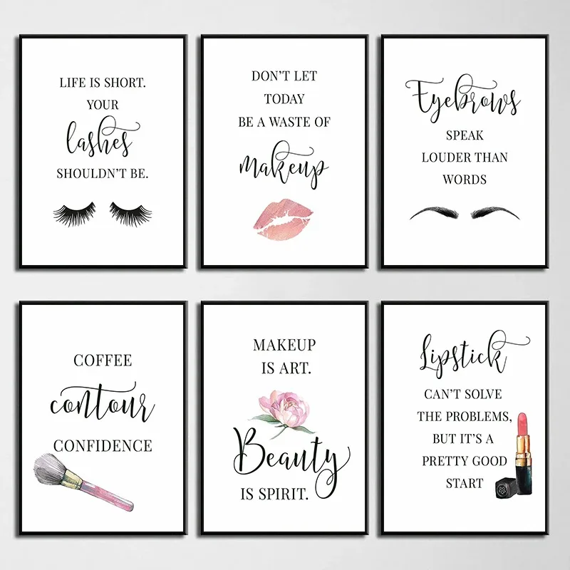 Makeup Quotes Poster Eyelash E - Beauty And Makeup Quotes incelemesi ve fiyatı
