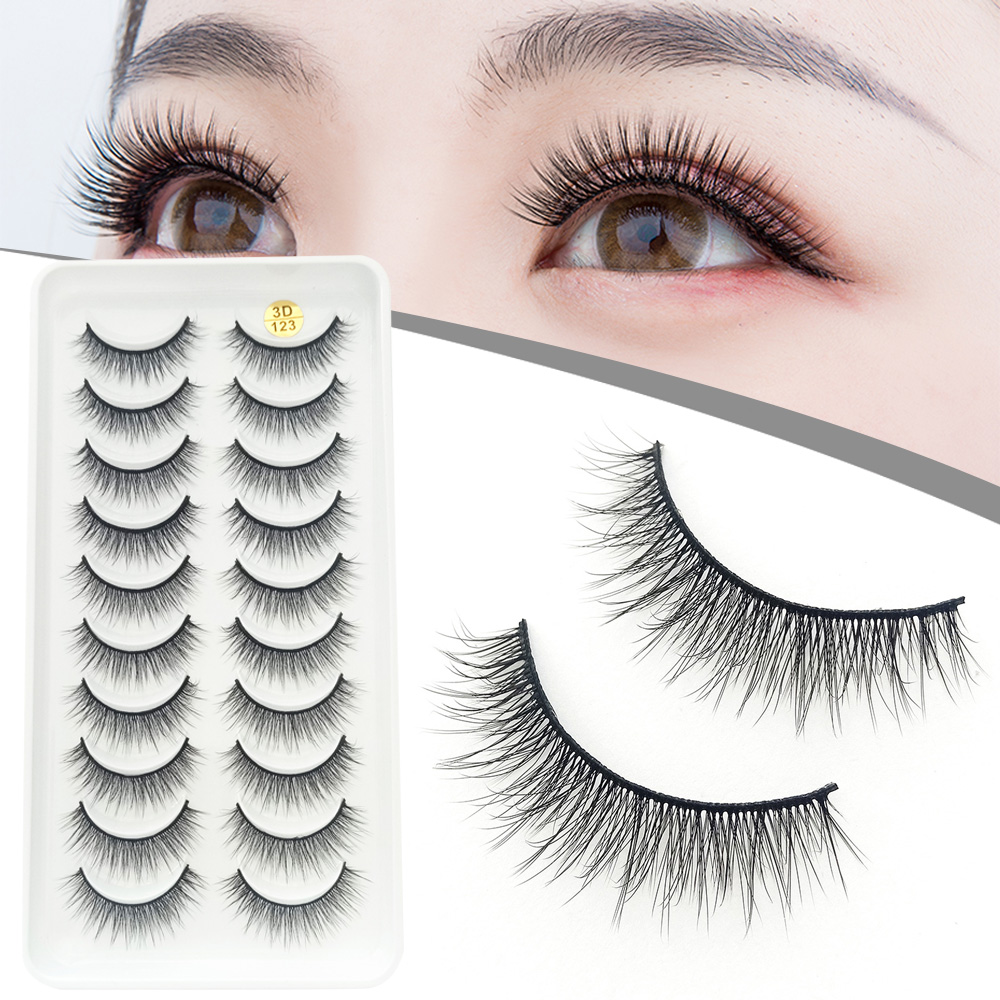 10 Pairs 3D Fluffy False Eyela - Beauty Makeup Design incelemesi ve fiyatı