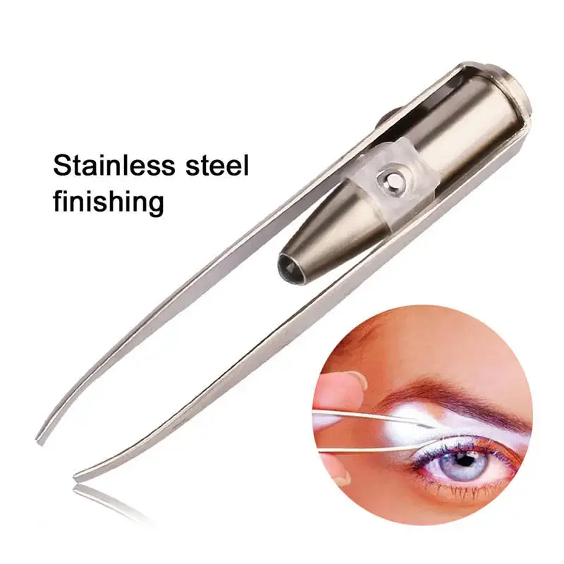 1/3Pcs Led Eyebrow Tweezers St - Beauty Makeup Design incelemesi ve fiyatı