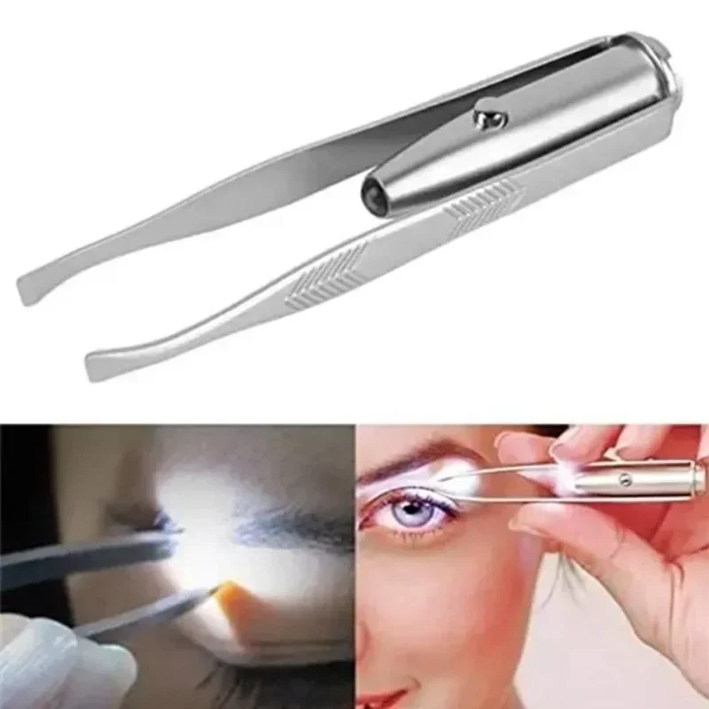 1/3Pcs Led Eyebrow Tweezers St - Beauty Makeup Design incelemesi ve fiyatı