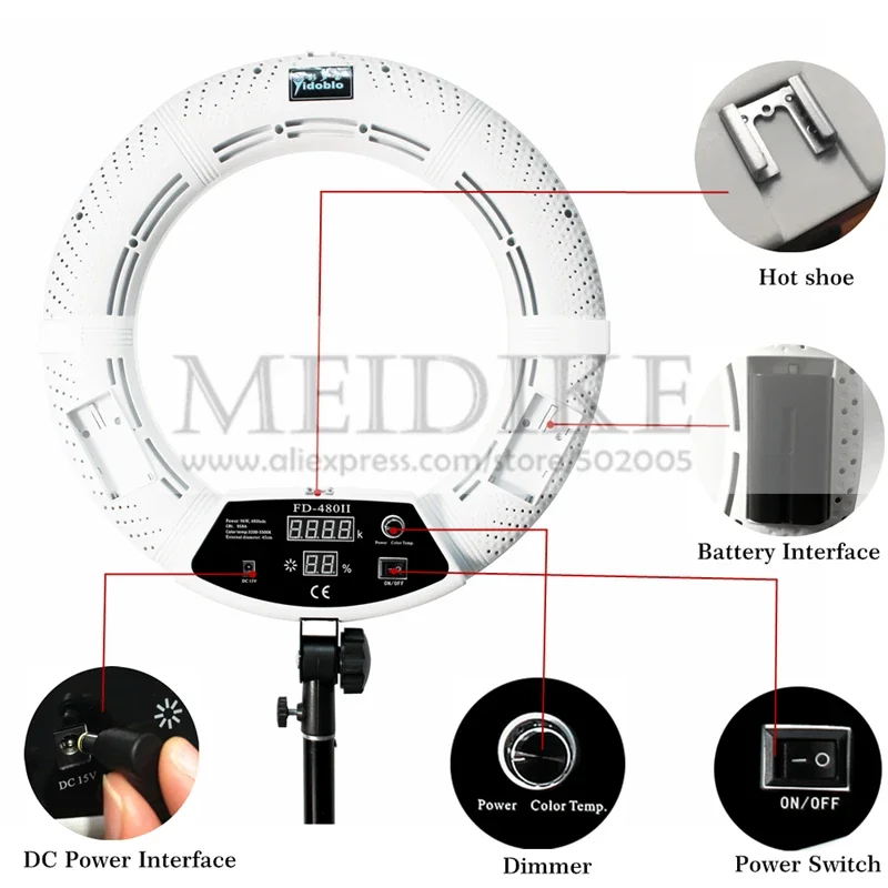 Yidoblo 96W Ring Light FD-480  - Beauty And Makeup Studio incelemesi ve fiyatı