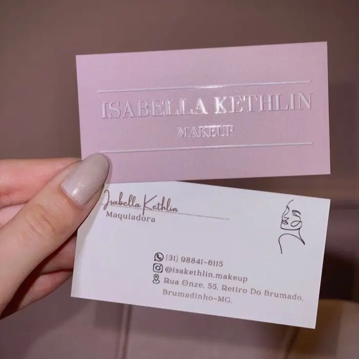 Custom Spot UV Business Cards  - Beauty Makeup Design incelemesi ve fiyatı