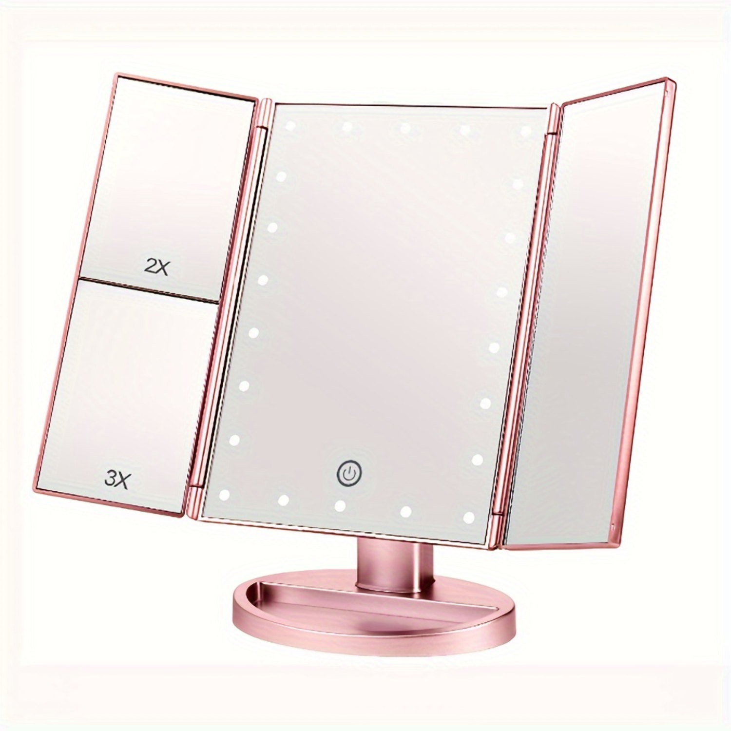 Tri-Fold LED Makeup Mirror wit - Beauty Makeup Design incelemesi ve fiyatı