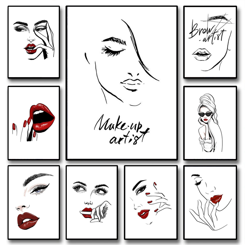 Fashion Makeup Poster Sexy Bea - Beauty And Makeup Quotes incelemesi ve fiyatı