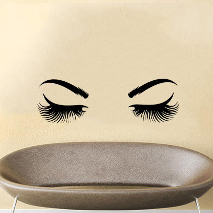Eyes Wall Sticker Vinyl Sticke - Makeup Master Beauty Salon incelemesi ve fiyatı